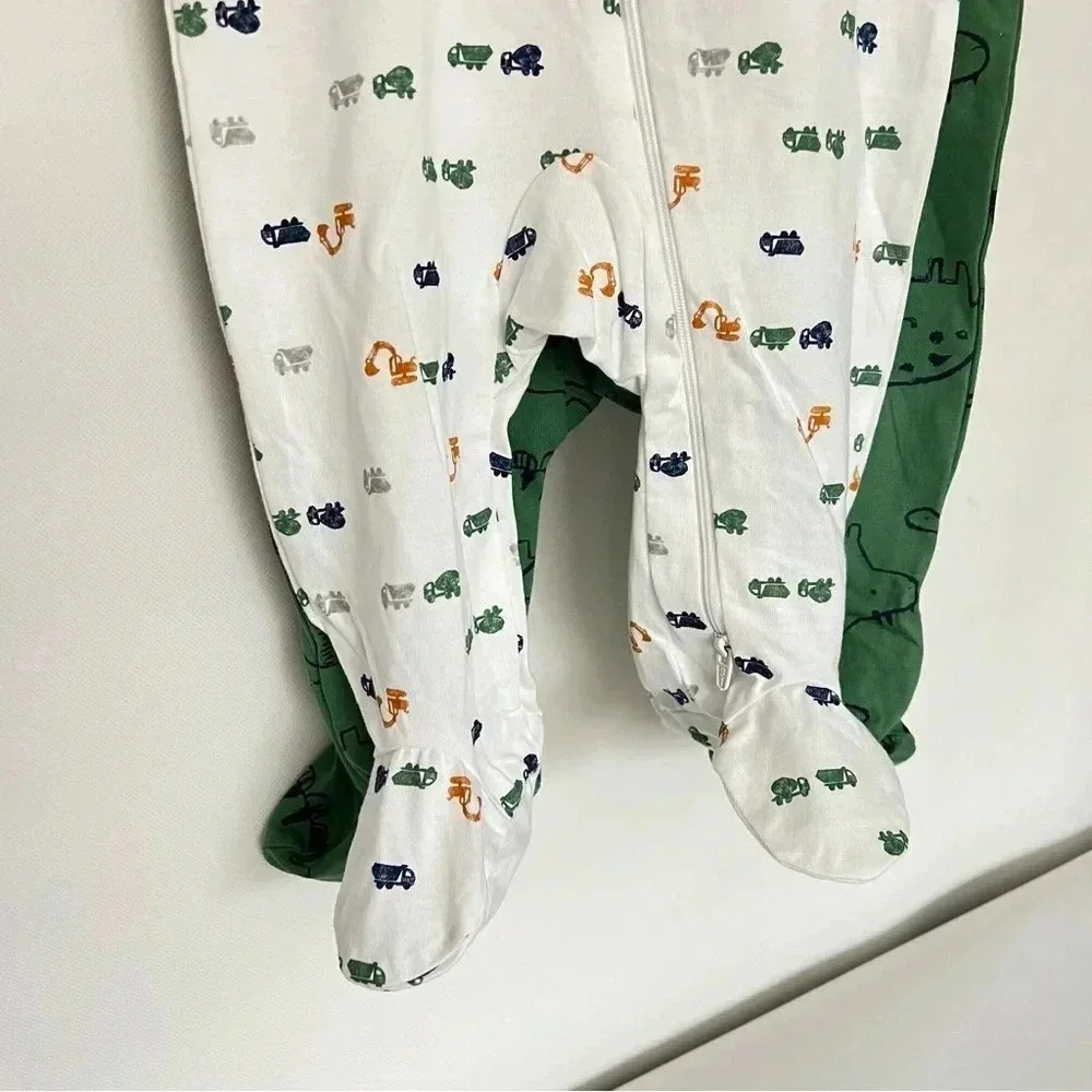 Carter's Just One You Baby Boys' 2pk Sleep N' Play Pajama Footed Animal Prints
